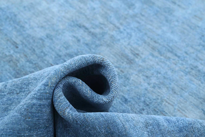 Blue Afghan Overdye Rug 11' 8" x 14' 7" Hand-Knotted | No. AT62198