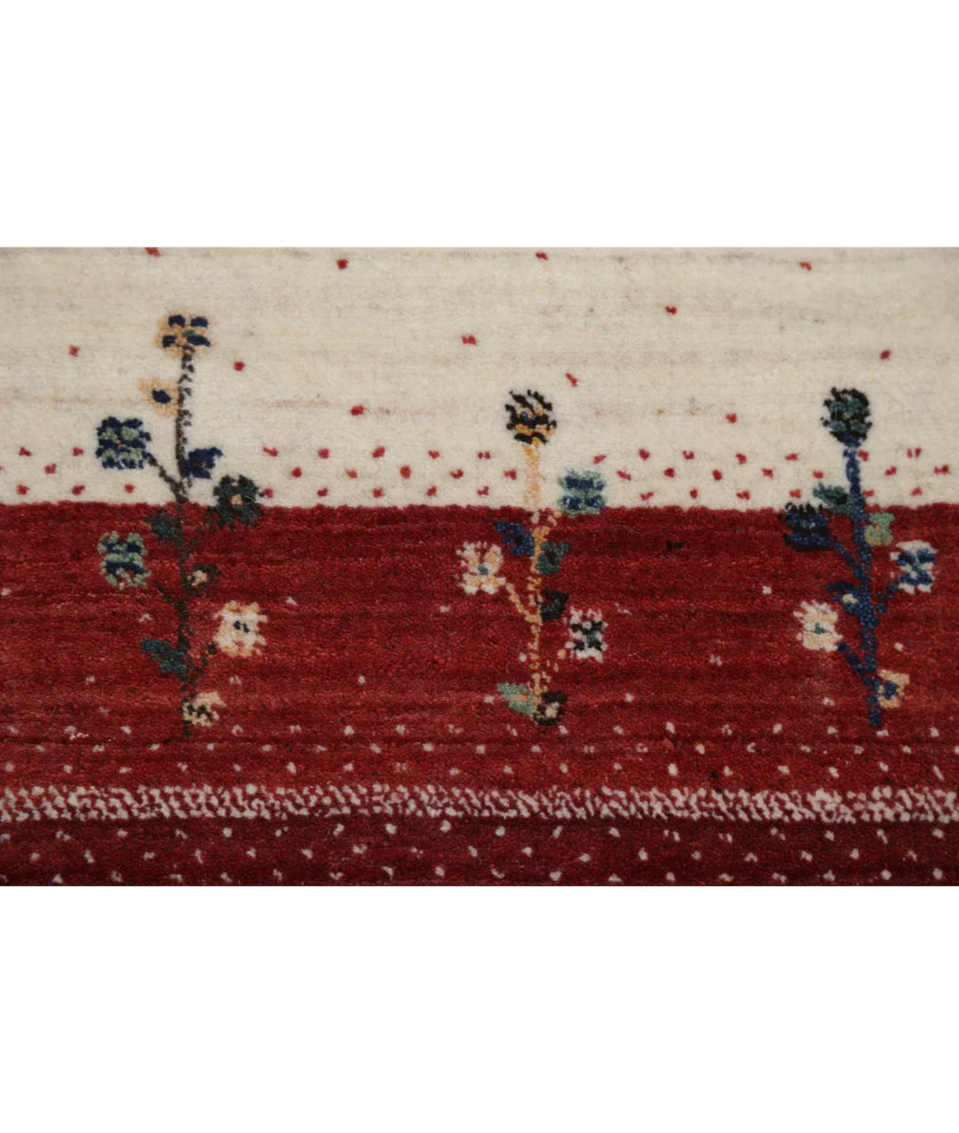 Ivory Indian Oriental Rug 4' 9" x 6' 6" Hand-Knotted | No. AT622639