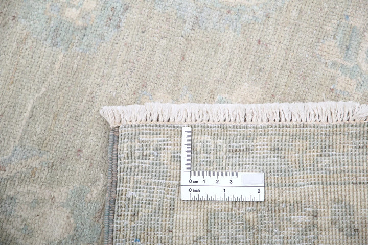 Brown Afghan Serenity Rug 2' 7" x 7' 6" Hand-Knotted | No. AT62356