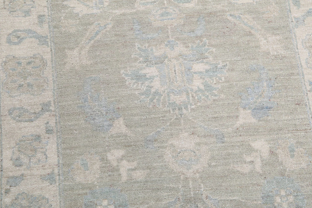 Brown Afghan Serenity Rug 2' 7" x 7' 6" Hand-Knotted | No. AT62356