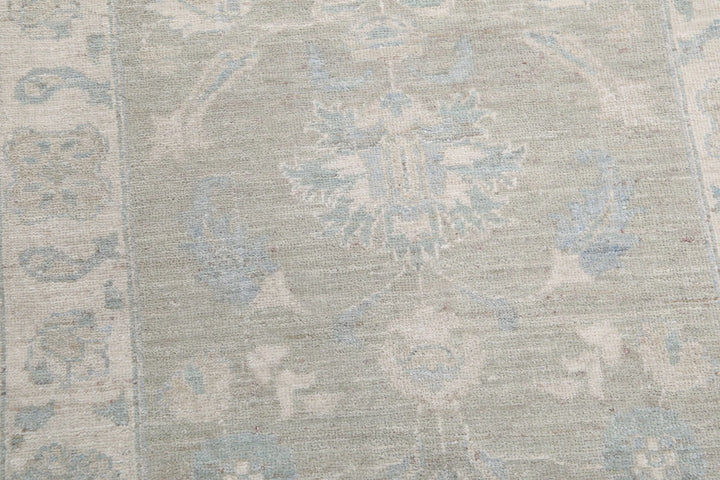 Brown Afghan Serenity Rug 2' 7" x 7' 6" Hand-Knotted | No. AT62356