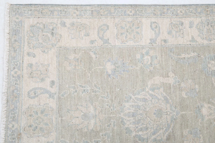 Brown Afghan Serenity Rug 2' 7" x 7' 6" Hand-Knotted | No. AT62356