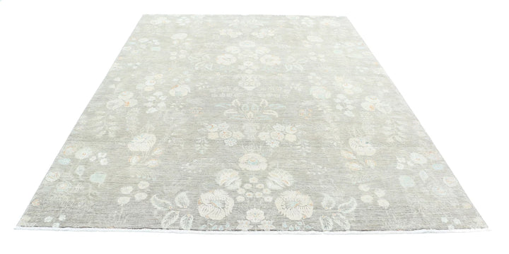 Afghan Oriental Rug 7' 7" x 9' 8" Hand-Knotted | No. AT62451