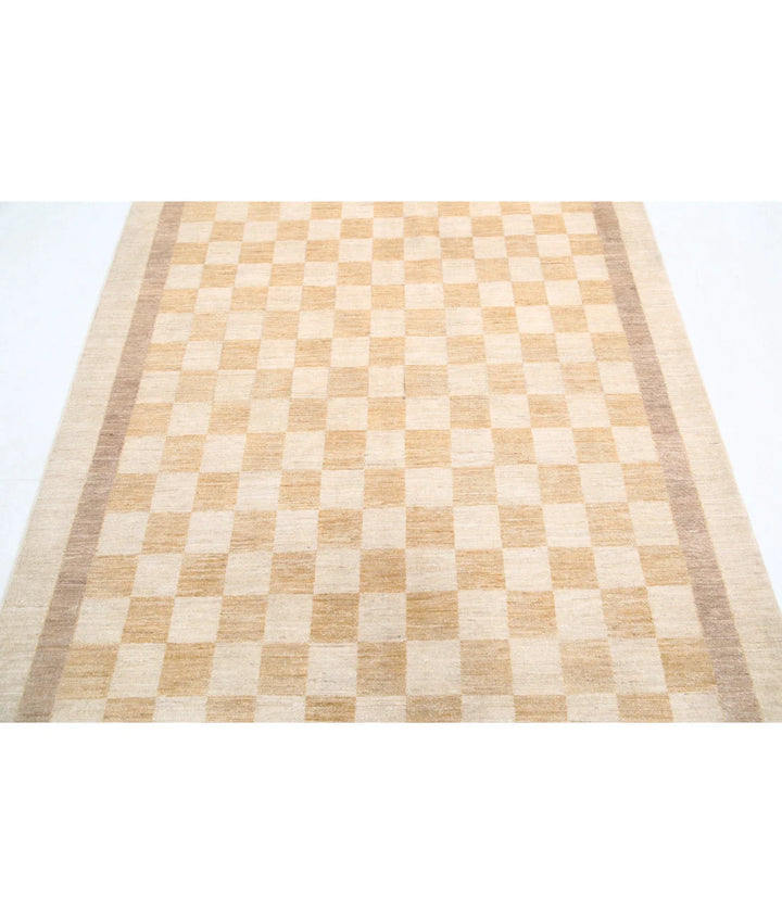 Afghan Modcar Rug 5' 0" x 6' 3" Hand-Knotted | No. AT62492