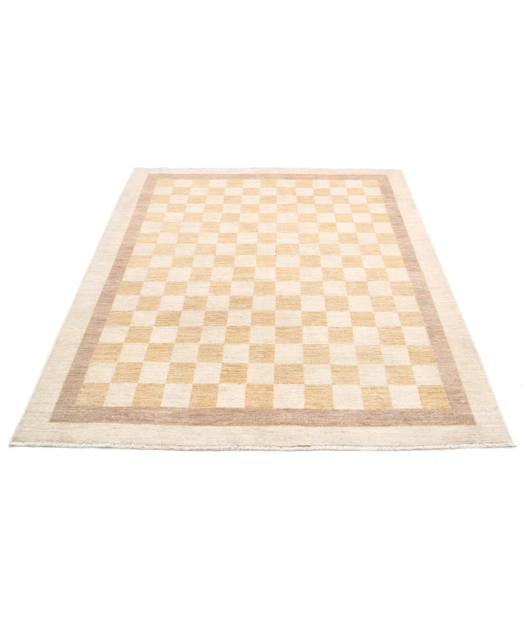Afghan Modcar Rug 5' 0" x 6' 3" Hand-Knotted | No. AT62492