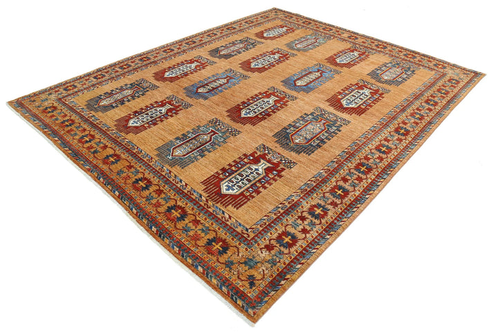 Afghan Humna Rug 8' 1" x 10' 0" Hand-Knotted | No. AT62576