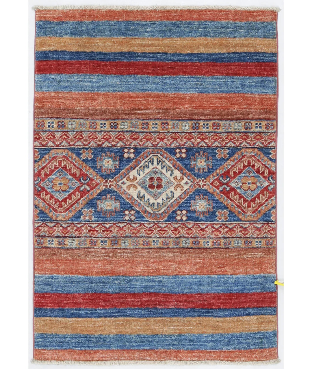 Afghan Khurjeen Rug 2' 0" x 2' 10" Hand-Knotted | No. AT62631