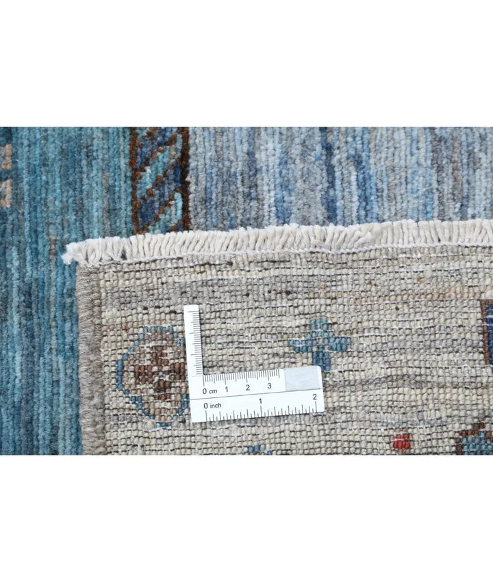 Brown Pakistani Gabbeh Rug 8' 0" x 9' 7" Hand-Knotted | No. AT626719