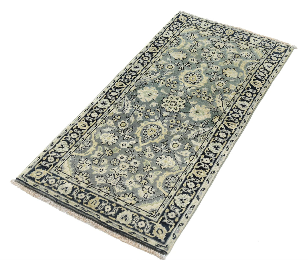 Indian Oriental Rug 1'11" x 3'11" Hand-Knotted | No. AT62726