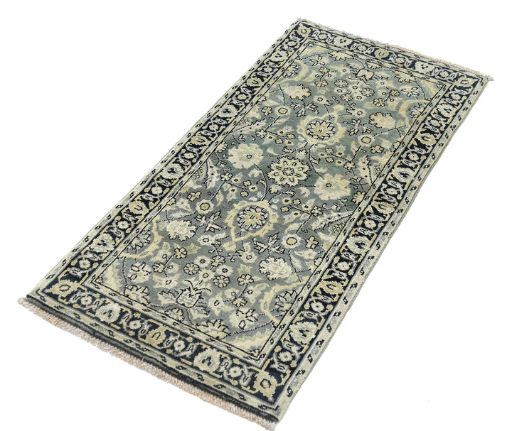 Indian Oriental Rug 1'11" x 3'11" Hand-Knotted | No. AT62726
