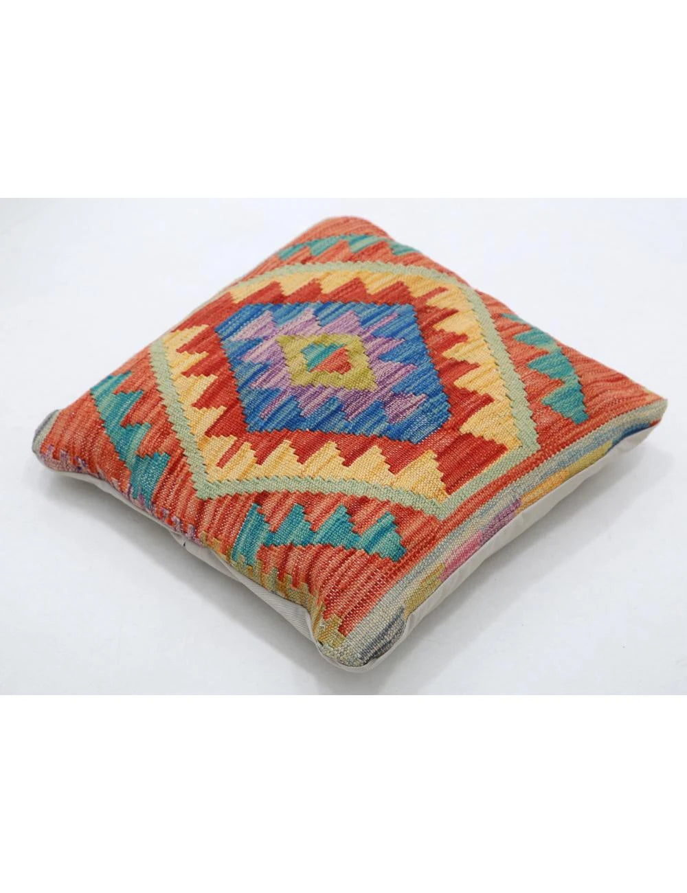 Multicolor Afghan Tribal Rug Flat-weave | No. AT62731