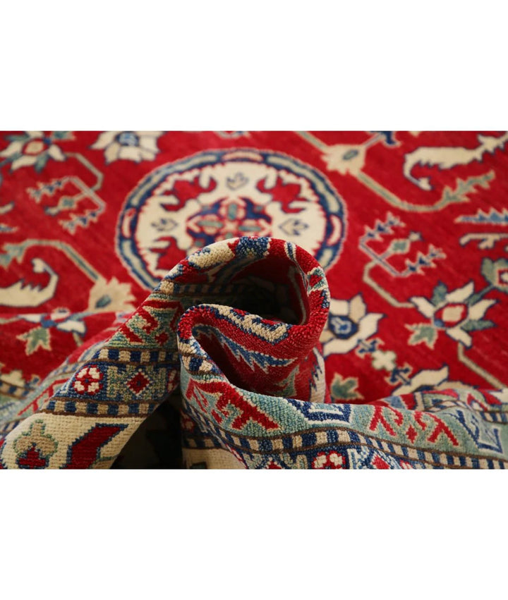Afghan Kazak Rug 10' 2" x 12' 9" Hand-Knotted | No. AT62750
