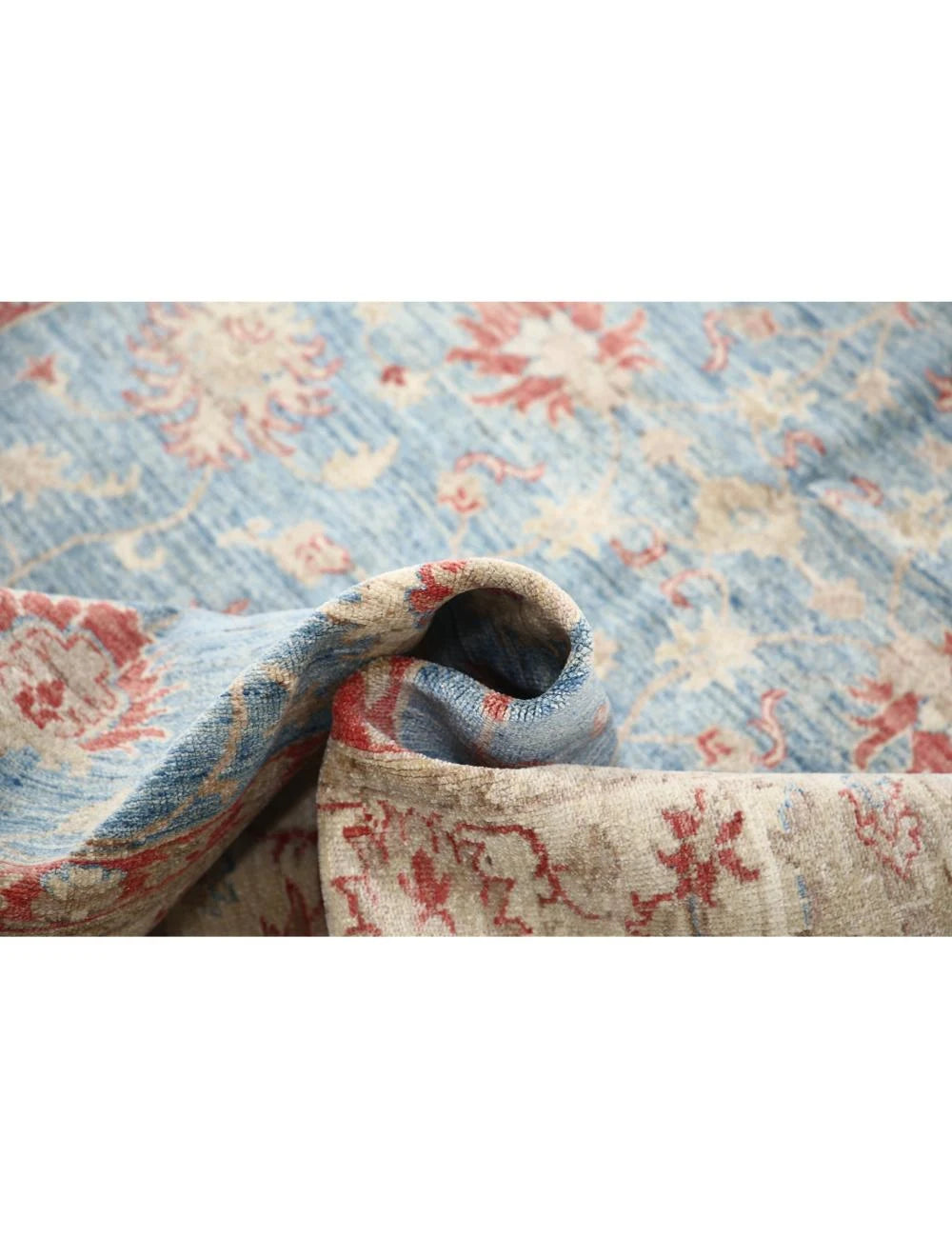 Afghan Ziegler Rug 5' 7" x 7' 10" Hand-Knotted | No. AT62789