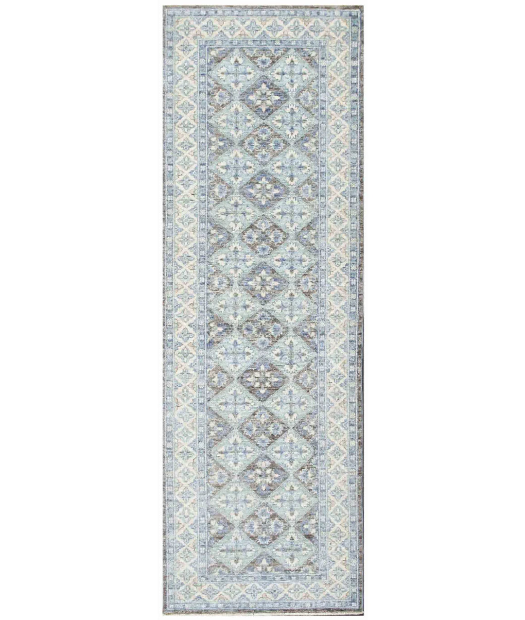 Afghan Ziegler Rug 2' 8" x 8' 1" Hand-Knotted | No. AT62792