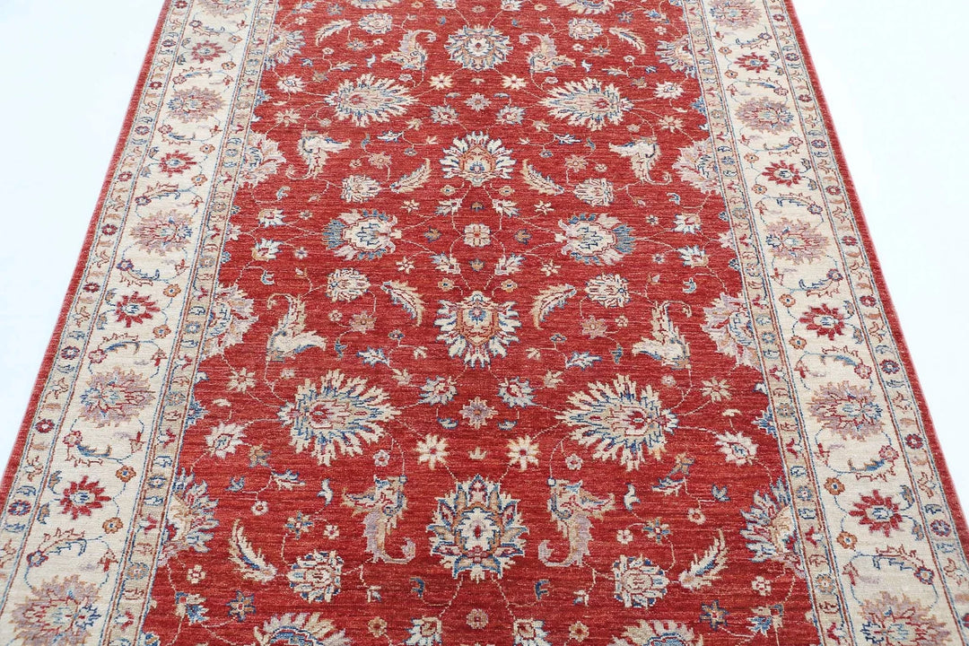 Afghan Ziegler Farhan Rug 5' 0" x 6' 9" Hand-Knotted | No. AT62826