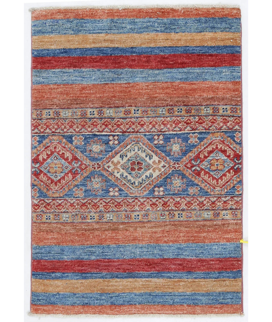 Afghan Khurjeen Rug 2' 0" x 2' 10" Hand-Knotted | No. AT62835