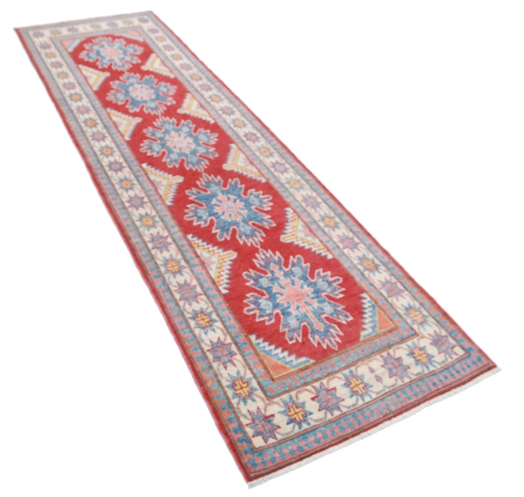 Afghan Kazak Rug 2' 7" x 9' 2" Hand-Knotted | No. AT62912