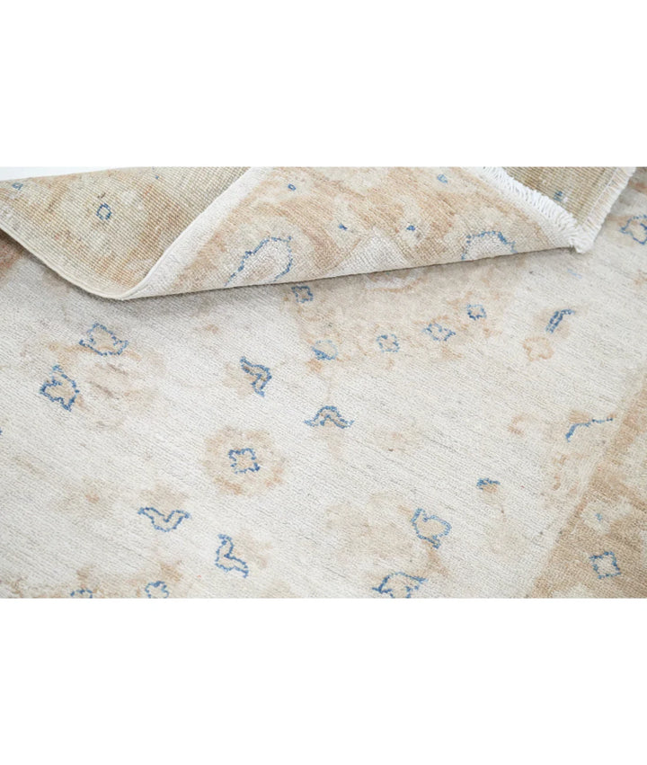 Beige Afghan Serenity Rug 2' 6" x 3' 9" Hand-Knotted | No. AT62956
