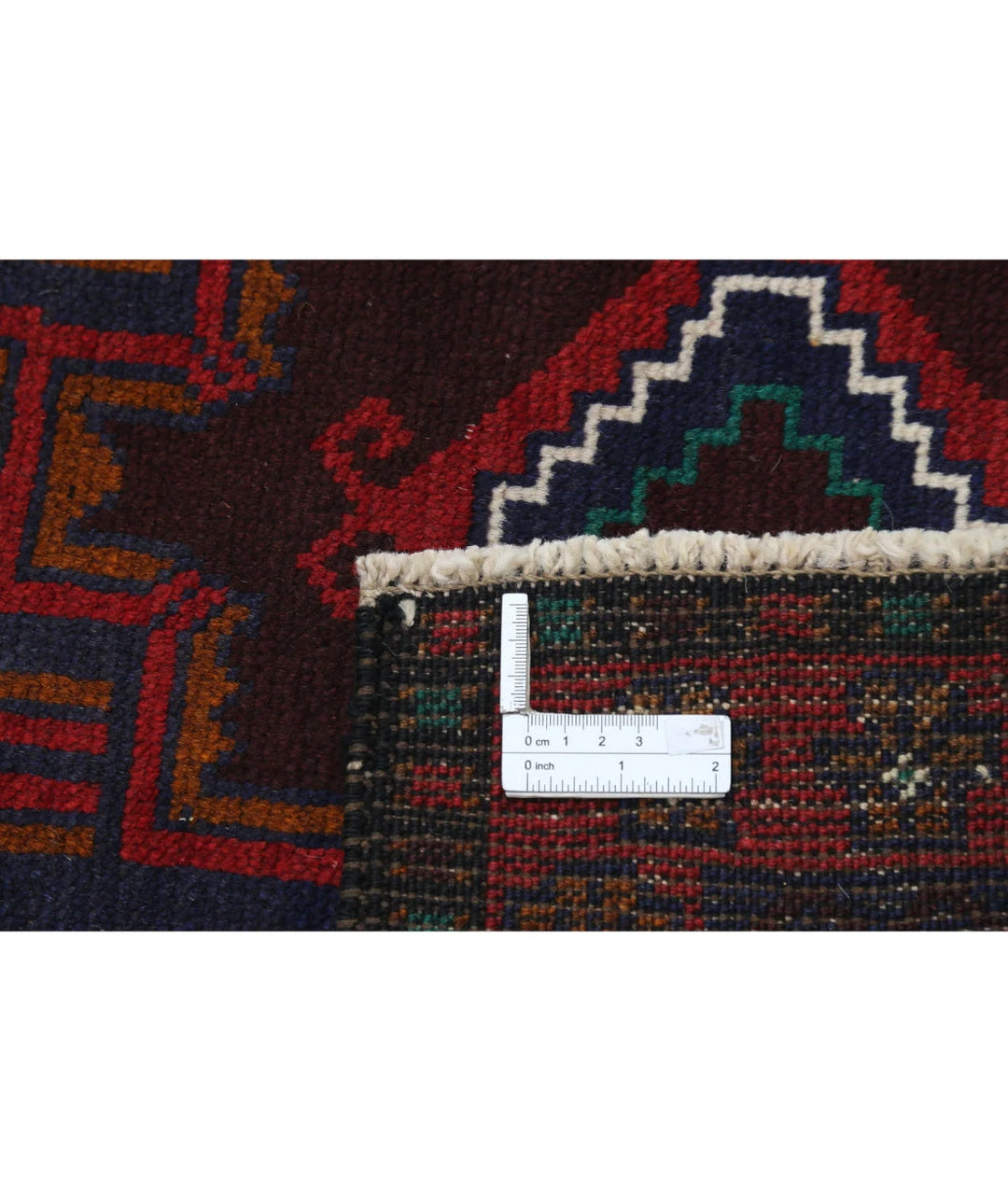 Red Afghan Tribal Rug 3' 0" x 4' 5" Hand-Knotted | No. AT63052