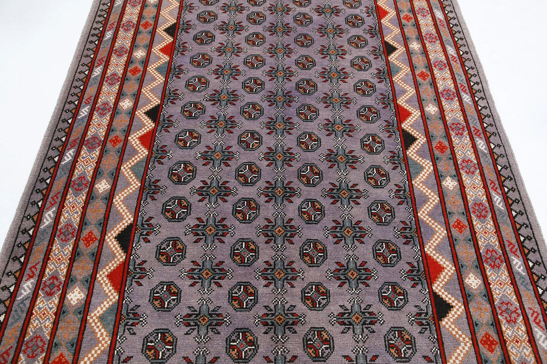 Afghan Revival Rug 5' 4" x 8' 1" Hand-Knotted | No. AT63058