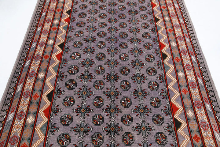 Afghan Revival Rug 5' 4" x 8' 1" Hand-Knotted | No. AT63058