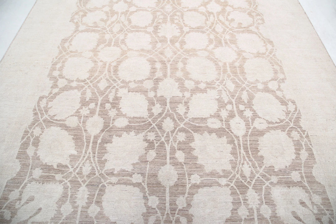 Afghan Serenity Rug 8' 7" x 11' 3" Hand-Knotted | No. AT63221