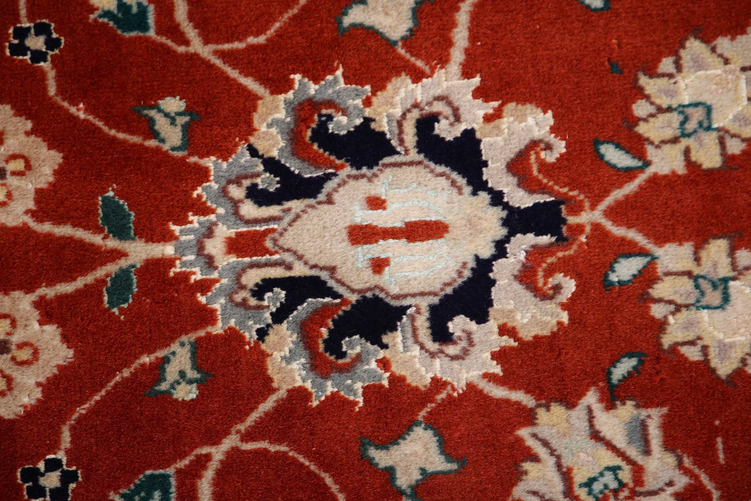 Persian Tabriz Rug 5' 8" x 8' 10" Hand-Knotted | No. AT63240