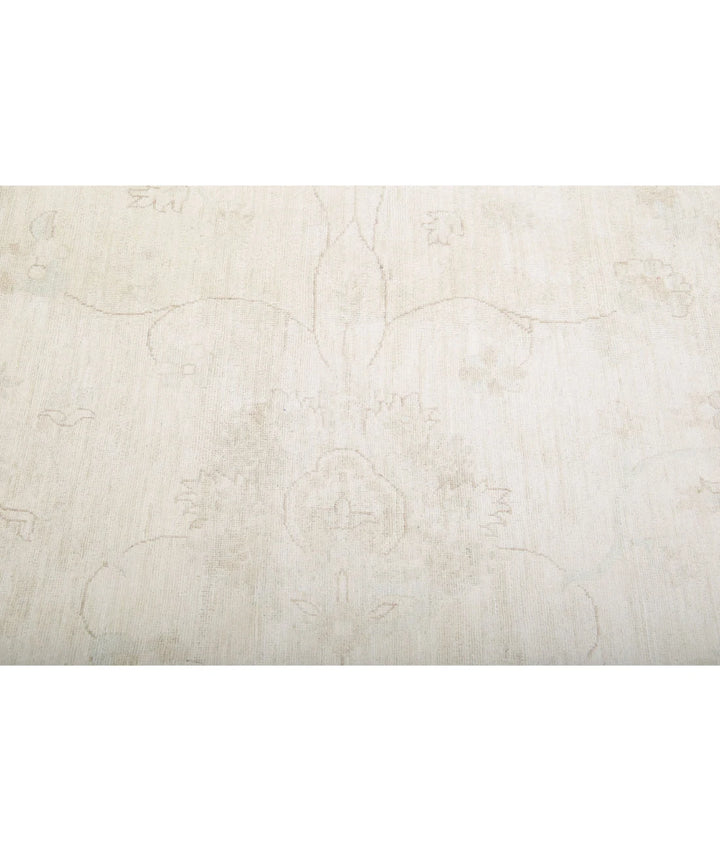 Ivory Afghan Serenity Rug 17' 0" x 23' 9" Hand-Knotted | No. AT63248