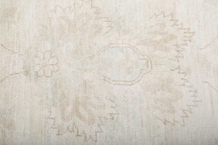 Ivory Afghan Serenity Rug 17' 0" x 23' 9" Hand-Knotted | No. AT63248