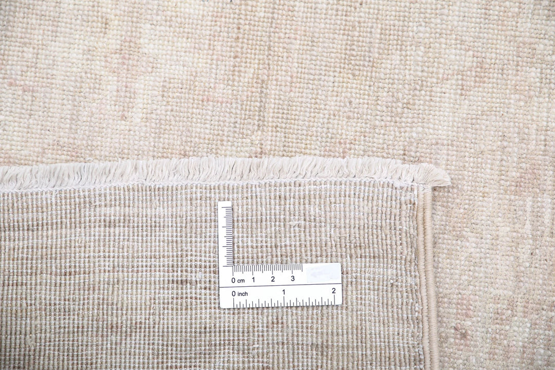 Ivory Afghan Serenity Rug 8' 2" x 10' 1" Hand-Knotted | No. AT63273