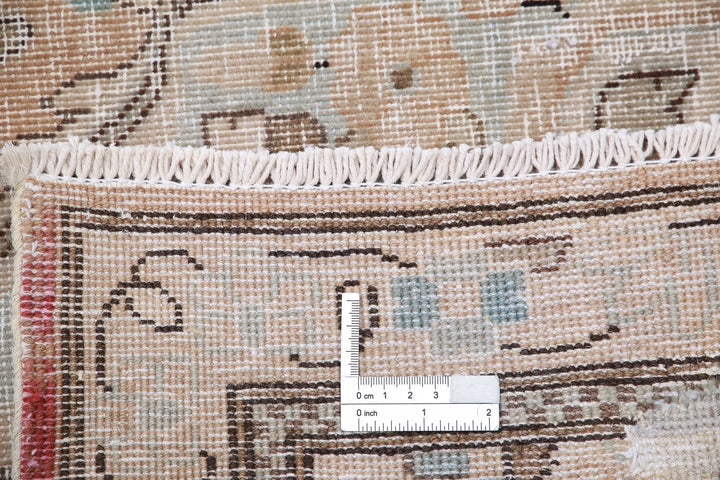 Grey Persian Vintage Rug 9' 6" x 11' 11" Hand-Knotted | No. AT63299