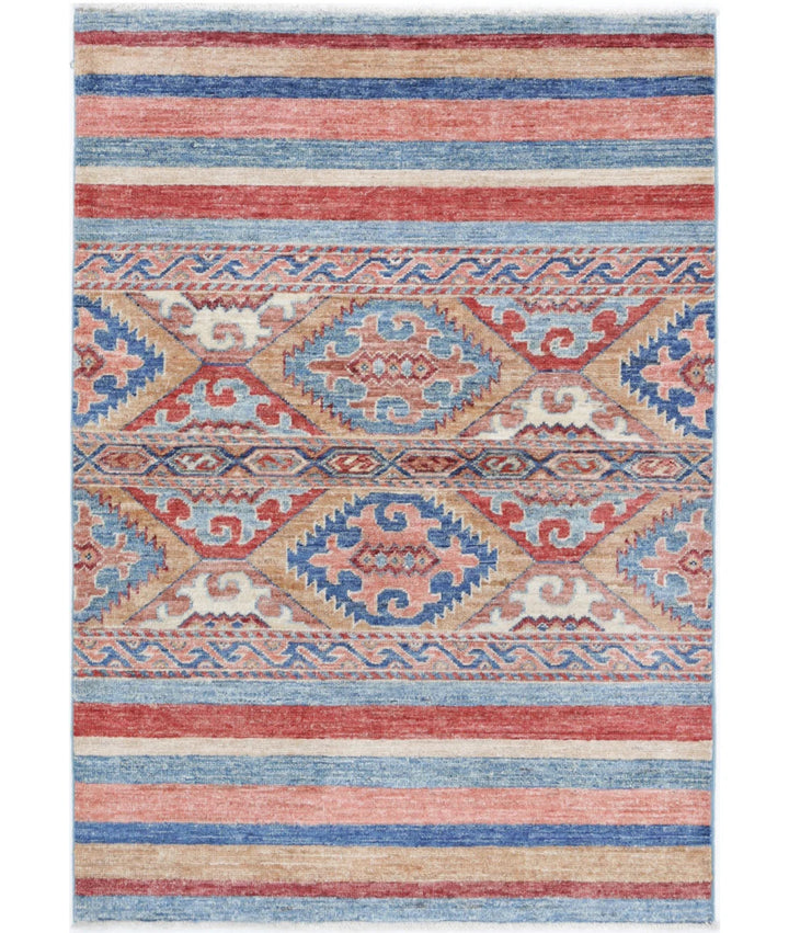 Afghan Khurjeen Rug 2' 8" x 3' 10" Hand-Knotted | No. AT63329