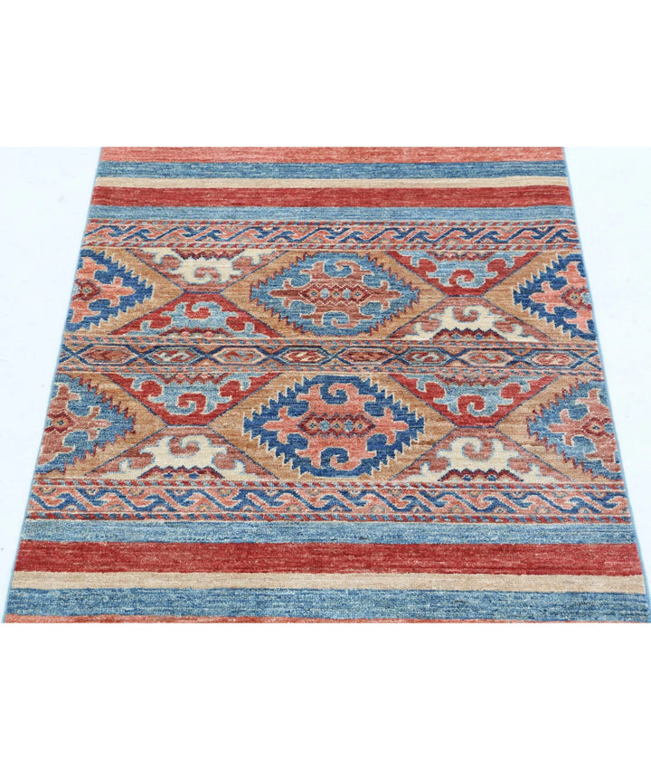 Afghan Khurjeen Rug 2' 8" x 3' 10" Hand-Knotted | No. AT63329