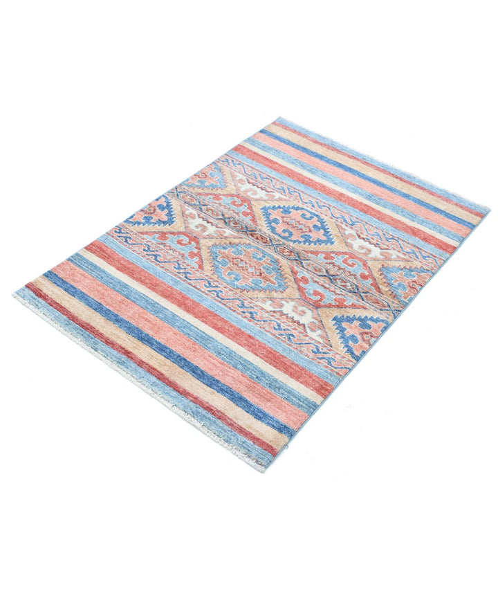 Afghan Khurjeen Rug 2' 8" x 3' 10" Hand-Knotted | No. AT63329