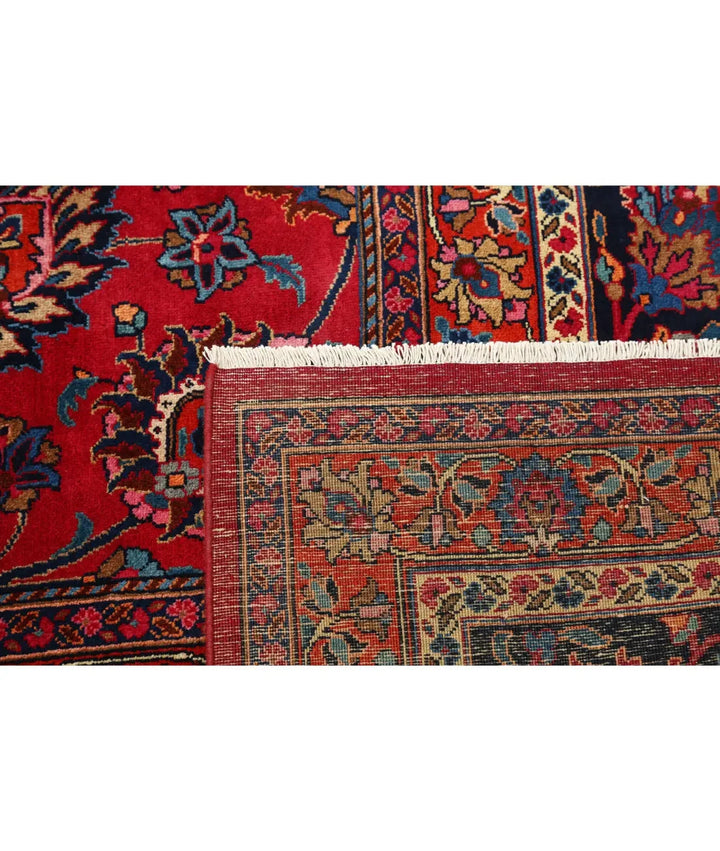 Persian Mashad Sheikh Borangi Rug 10' 11" x 16' 2" Hand-Knotted | No. AT63428