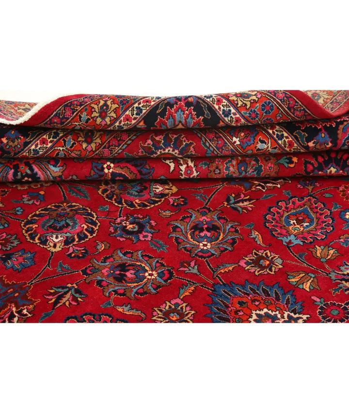Persian Mashad Sheikh Borangi Rug 10' 11" x 16' 2" Hand-Knotted | No. AT63428