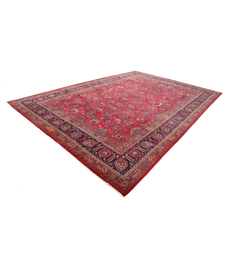 Persian Mashad Sheikh Borangi Rug 10' 11" x 16' 2" Hand-Knotted | No. AT63428
