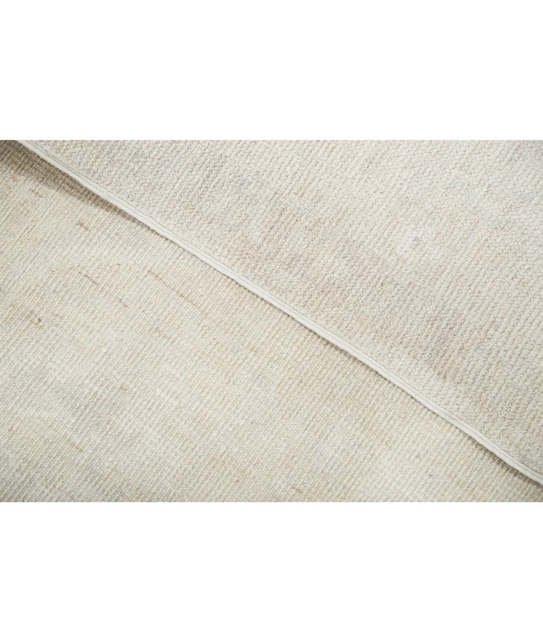 Ivory Afghan Oushak Rug 10' 0" x 13' 7" Hand-Knotted | No. AT63453