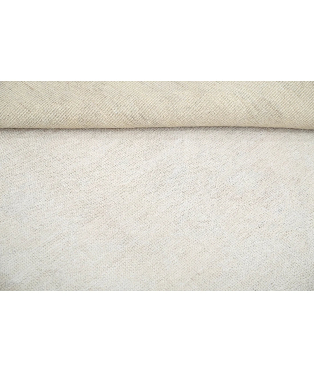Ivory Afghan Oushak Rug 10' 0" x 13' 7" Hand-Knotted | No. AT63453