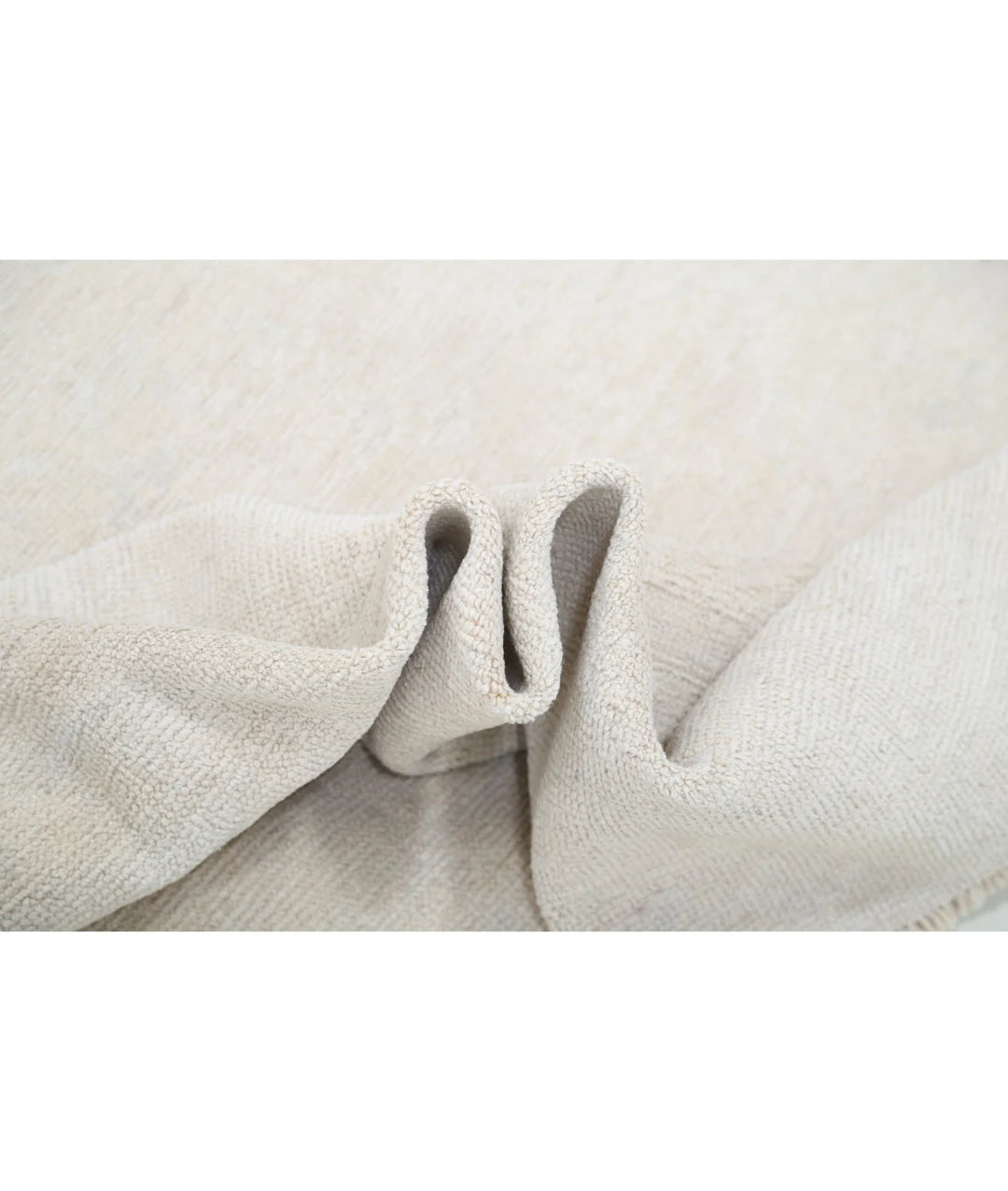 Ivory Afghan Oushak Rug 10' 0" x 13' 7" Hand-Knotted | No. AT63453