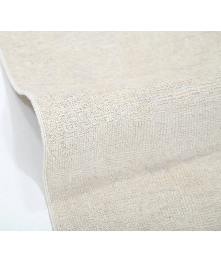 Ivory Afghan Oushak Rug 10' 0" x 13' 7" Hand-Knotted | No. AT63453