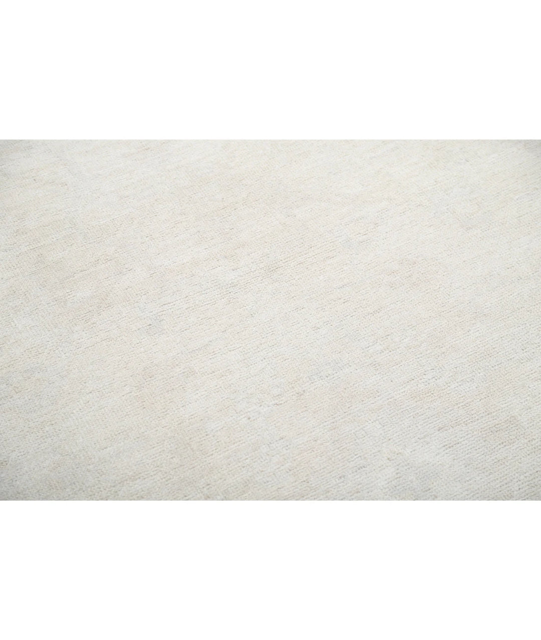 Ivory Afghan Oushak Rug 10' 0" x 13' 7" Hand-Knotted | No. AT63453