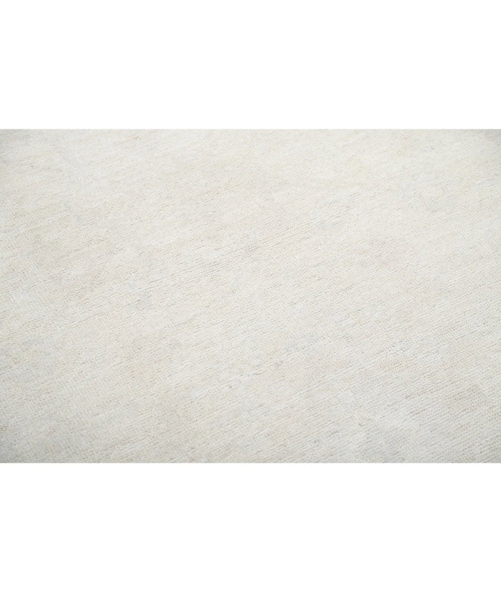 Ivory Afghan Oushak Rug 10' 0" x 13' 7" Hand-Knotted | No. AT63453