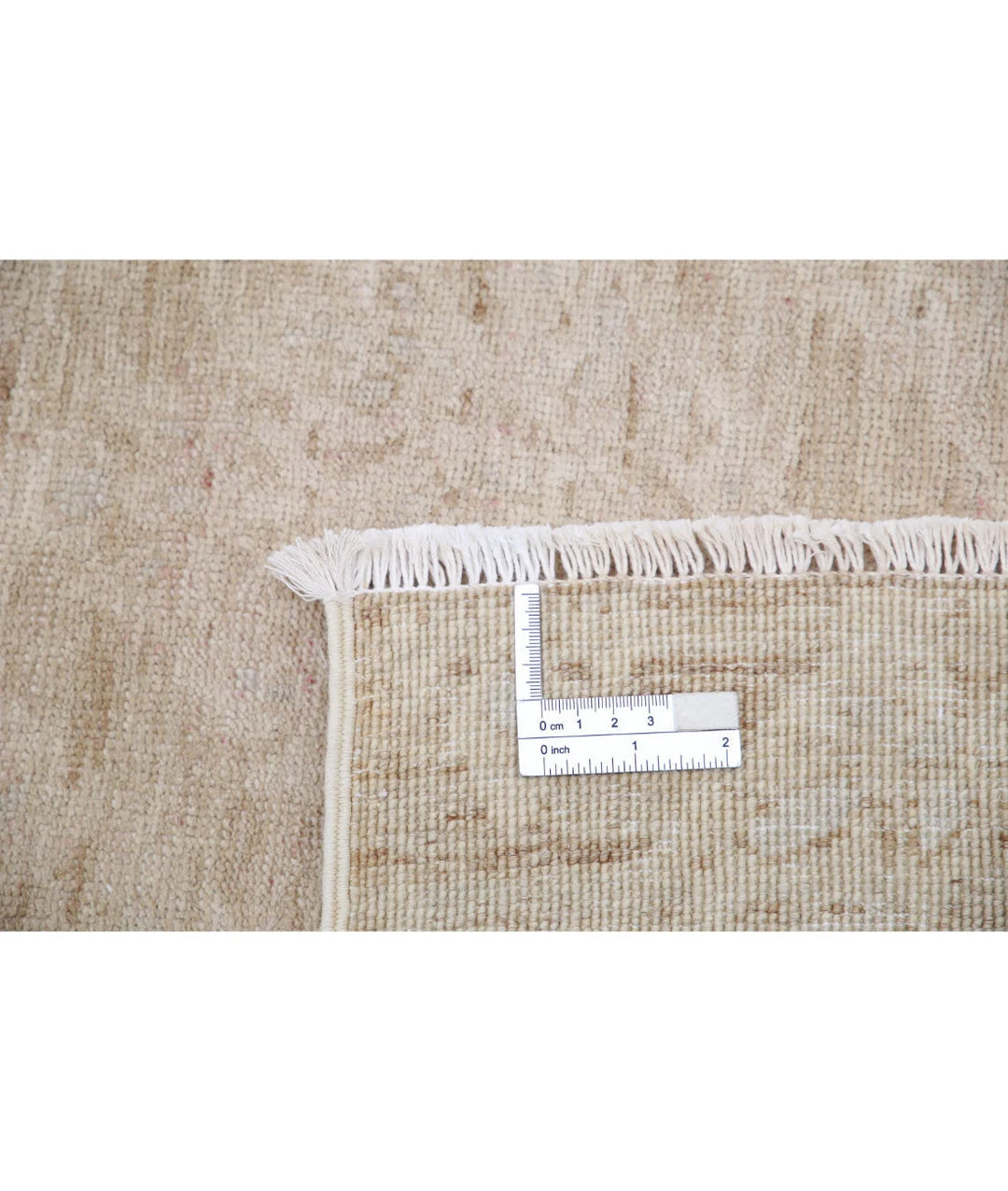 Ivory Afghan Serenity Rug 8' 8" x 11' 8" Hand-Knotted | No. AT63549