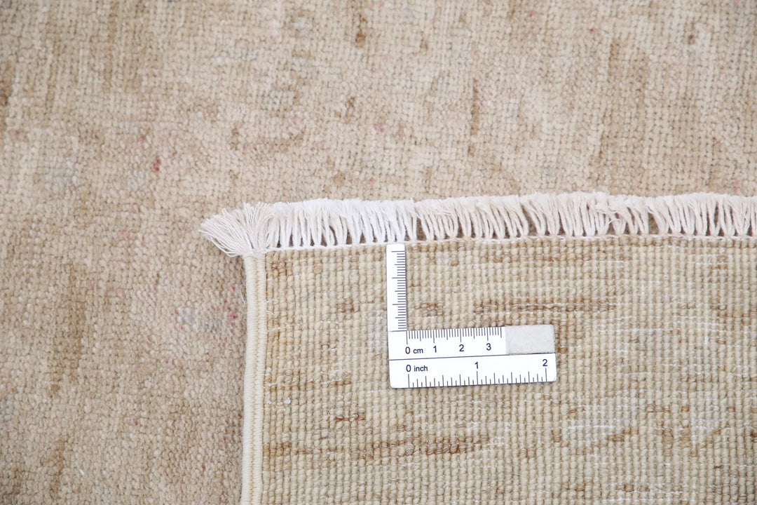 Ivory Afghan Serenity Rug 8' 8" x 11' 8" Hand-Knotted | No. AT63549