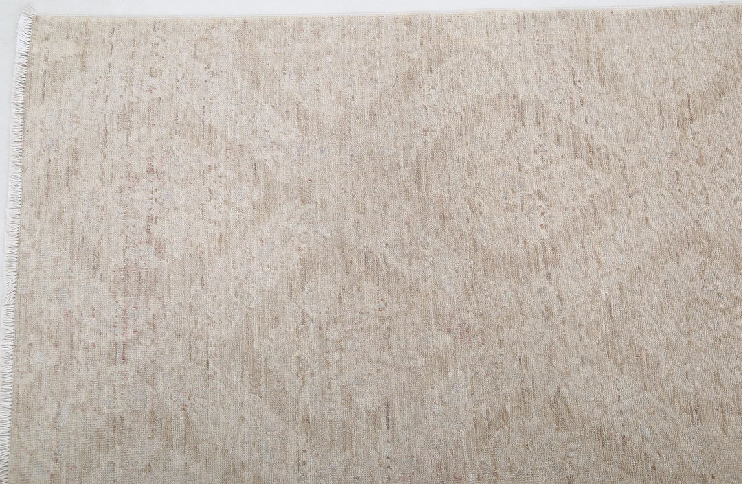 Ivory Afghan Serenity Rug 8' 8" x 11' 8" Hand-Knotted | No. AT63549