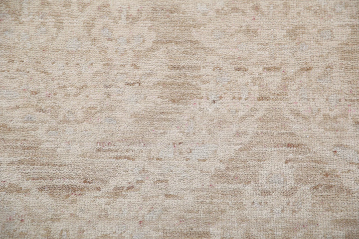 Ivory Afghan Serenity Rug 8' 8" x 11' 8" Hand-Knotted | No. AT63549