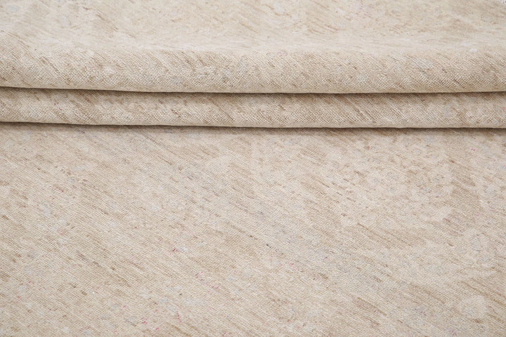 Ivory Afghan Serenity Rug 8' 8" x 11' 8" Hand-Knotted | No. AT63549