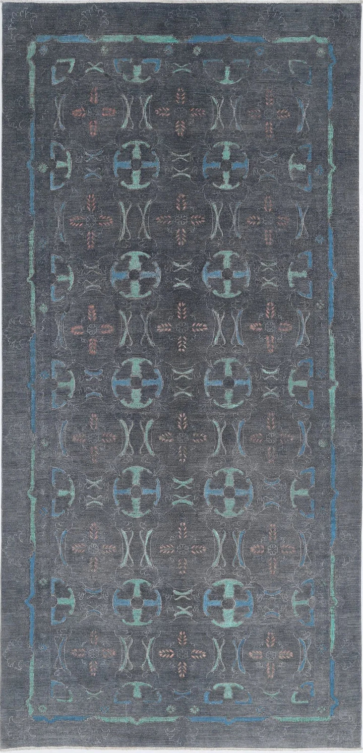 Afghan Oriental Rug 6' 3" x 13' 6" Hand-Knotted | No. AT63553
