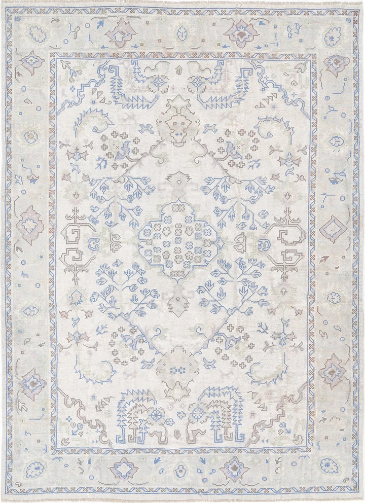 Turkish Oushak Rug 8' 1" x 11' 3" Hand-Knotted | No. AT63592
